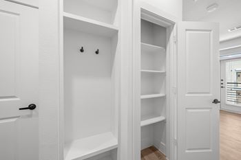 Custom built-in shelving*